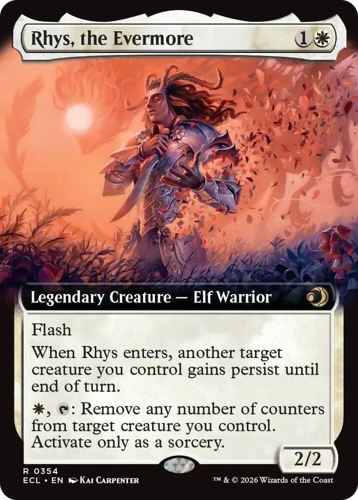 Rhys, the Evermore (Extended Art) (354) [Lorwyn Eclipsed]