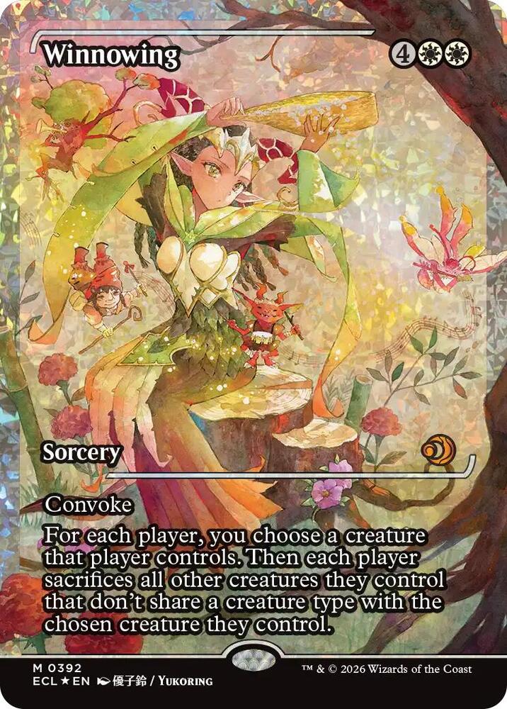 Winnowing (Showcase) (Fracture Foil) (392) [Lorwyn Eclipsed]