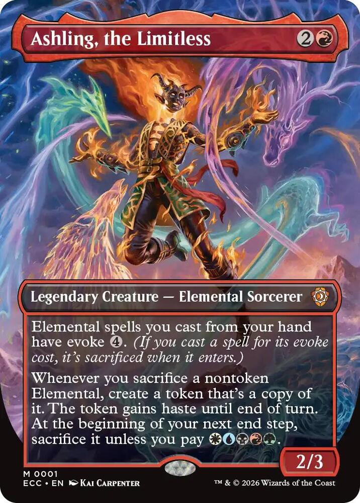 Ashling, the Limitless (Borderless) (1) [Lorwyn Eclipsed Commander]