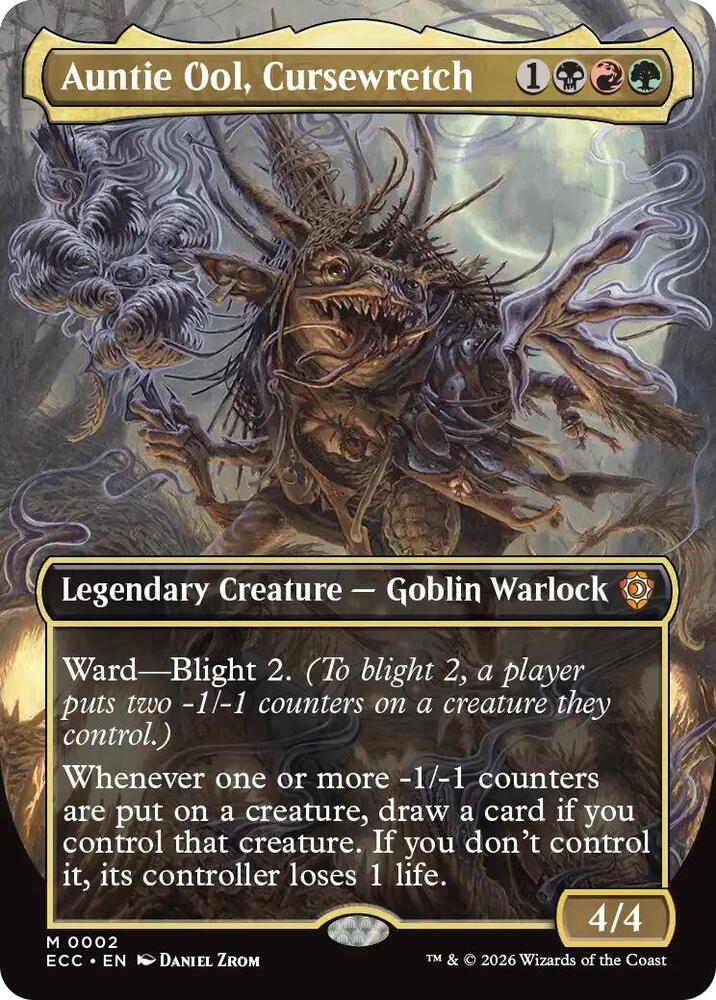 Auntie Ool, Cursewretch (Borderless) (2) [Lorwyn Eclipsed Commander]