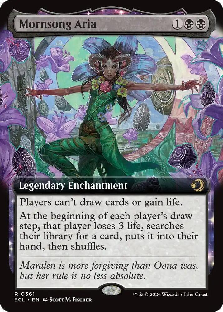 Mornsong Aria (Extended Art) (361) [Lorwyn Eclipsed]