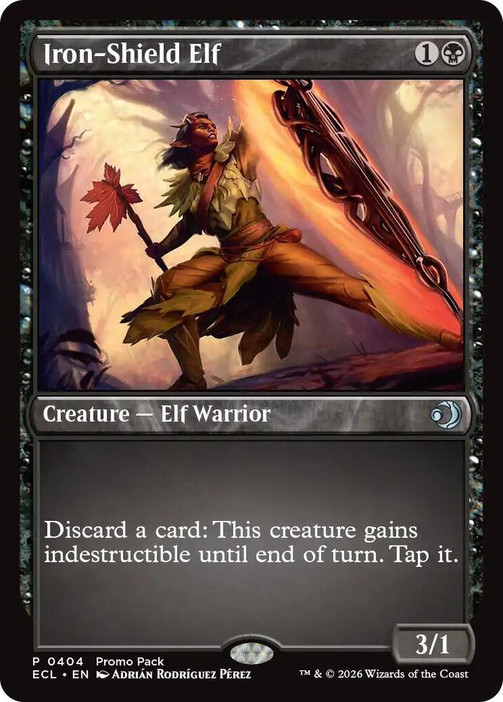 Iron-Shield Elf (404) [Lorwyn Eclipsed Promos]