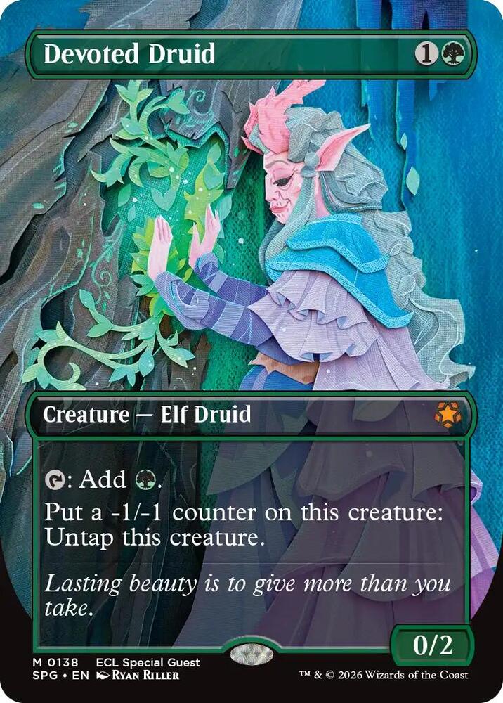 Devoted Druid (Borderless) (138) [Special Guests]