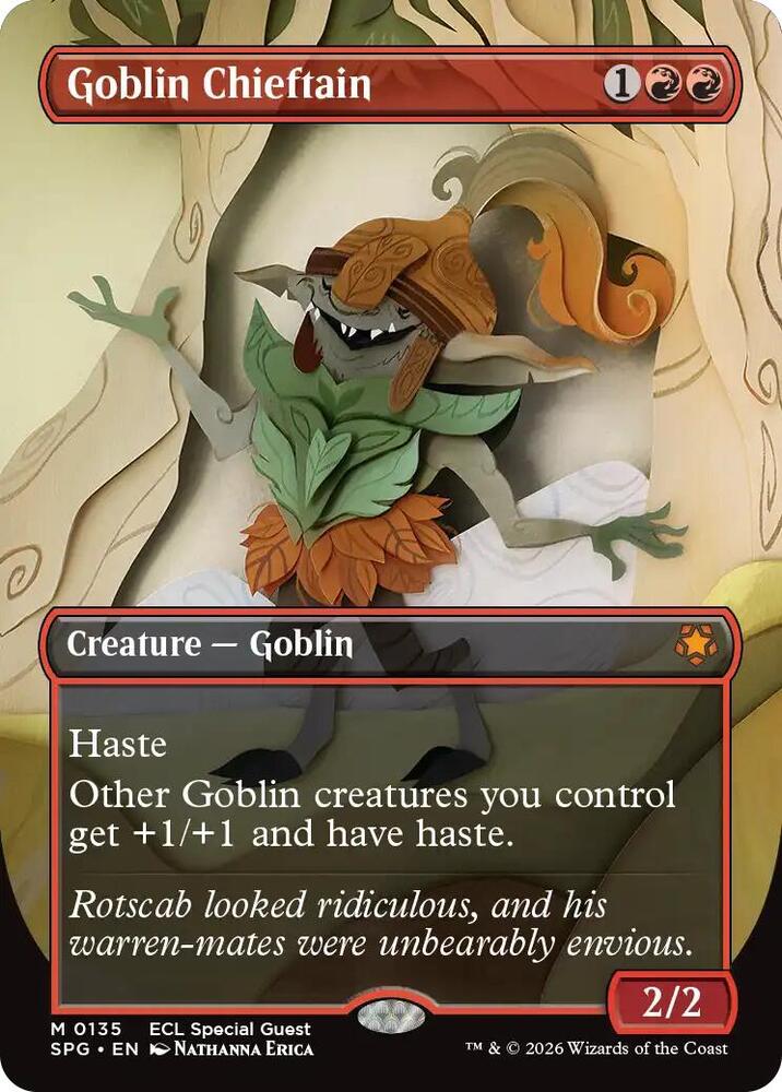 Goblin Chieftain (Borderless) (135) [Special Guests]