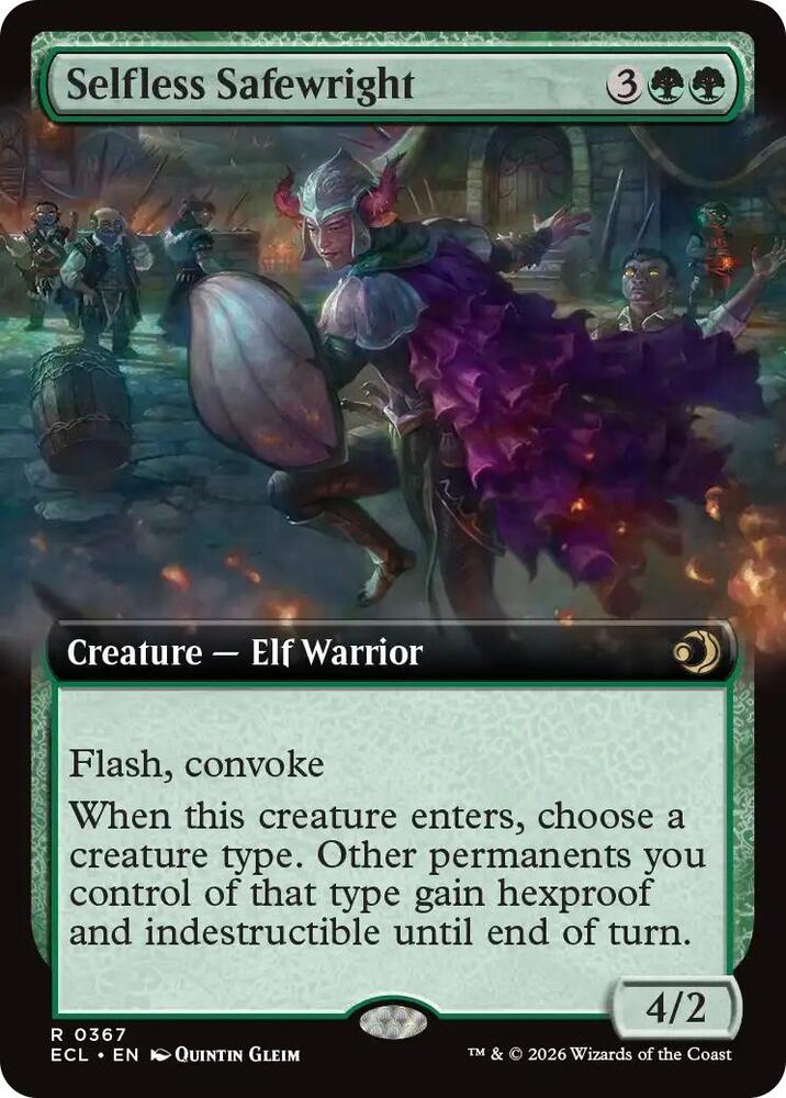 Selfless Safewright (Extended Art) (367) [Lorwyn Eclipsed]