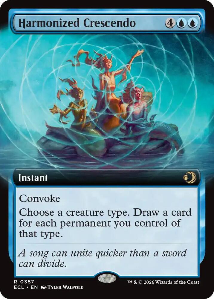 Harmonized Crescendo (Extended Art) (357) [Lorwyn Eclipsed]