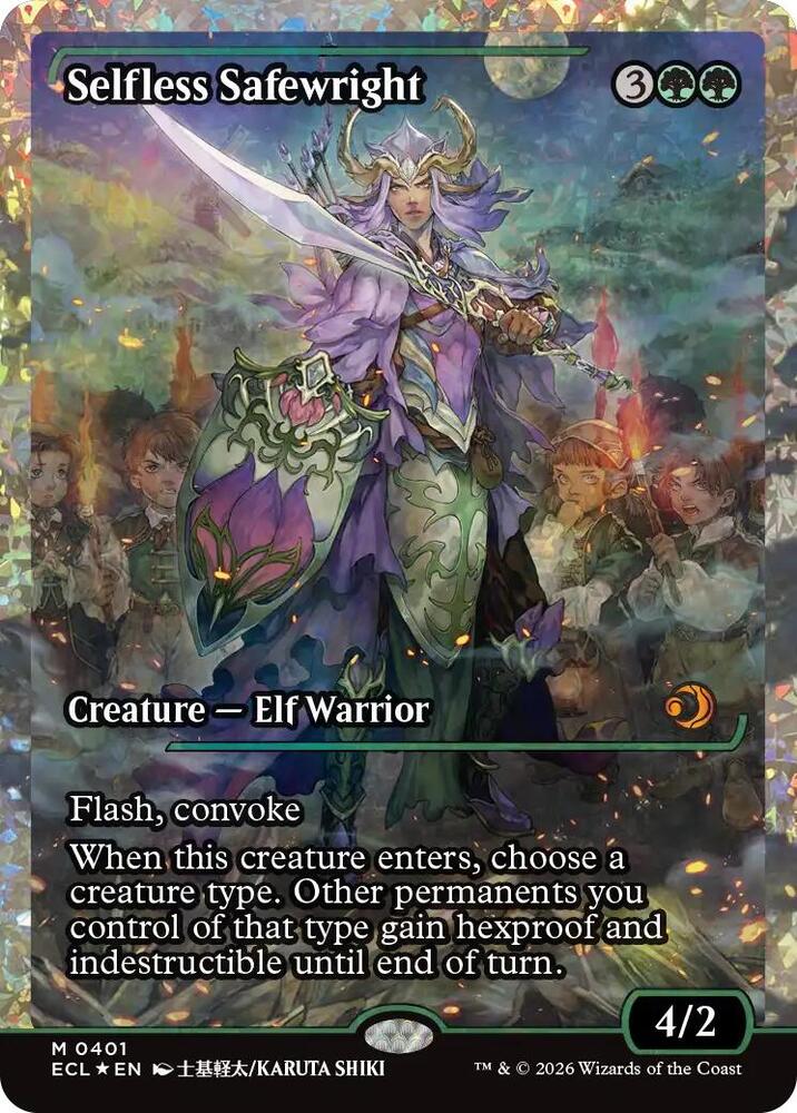 Selfless Safewright (Showcase) (Fracture Foil) (401) [Lorwyn Eclipsed]