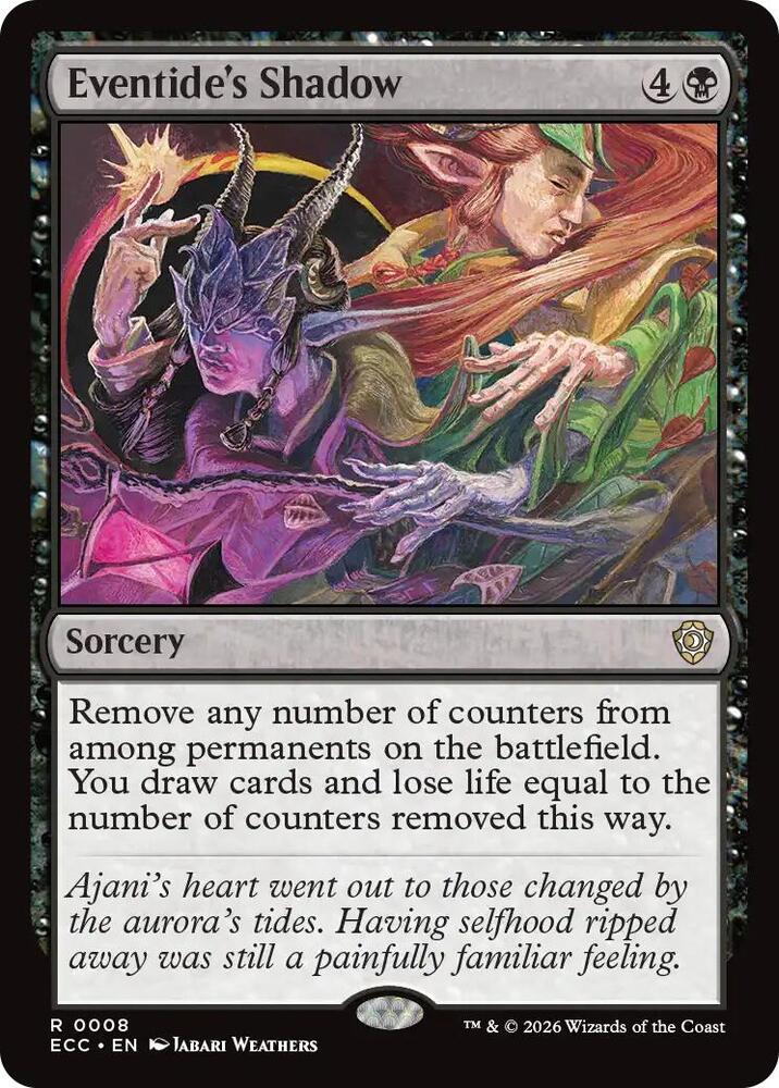 Eventide's Shadow (8) [Lorwyn Eclipsed Commander]