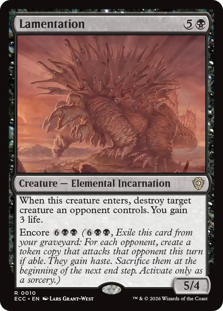 Lamentation (10) [Lorwyn Eclipsed Commander]