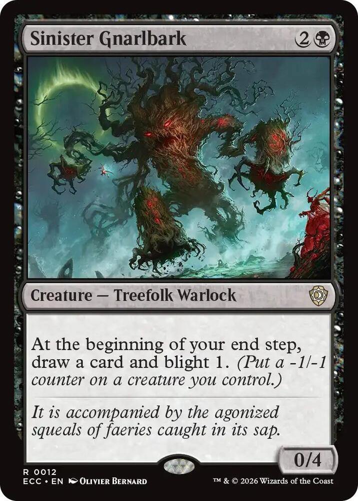 Sinister Gnarlbark (12) [Lorwyn Eclipsed Commander]