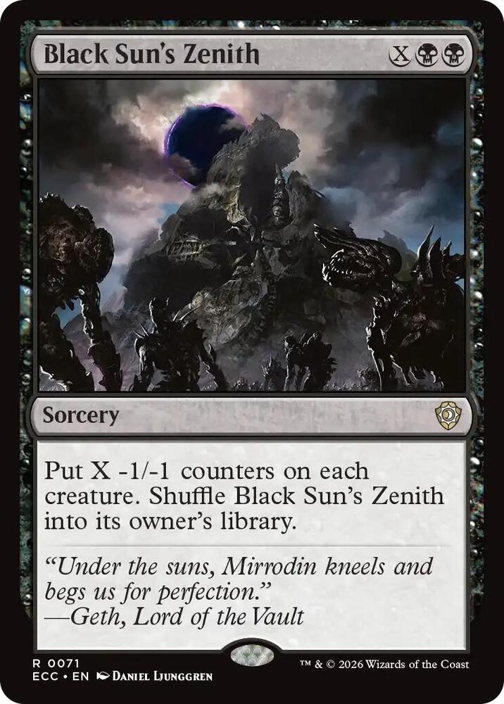 Black Sun's Zenith (71) [Lorwyn Eclipsed Commander]