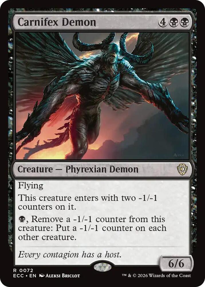 Carnifex Demon (72) [Lorwyn Eclipsed Commander]