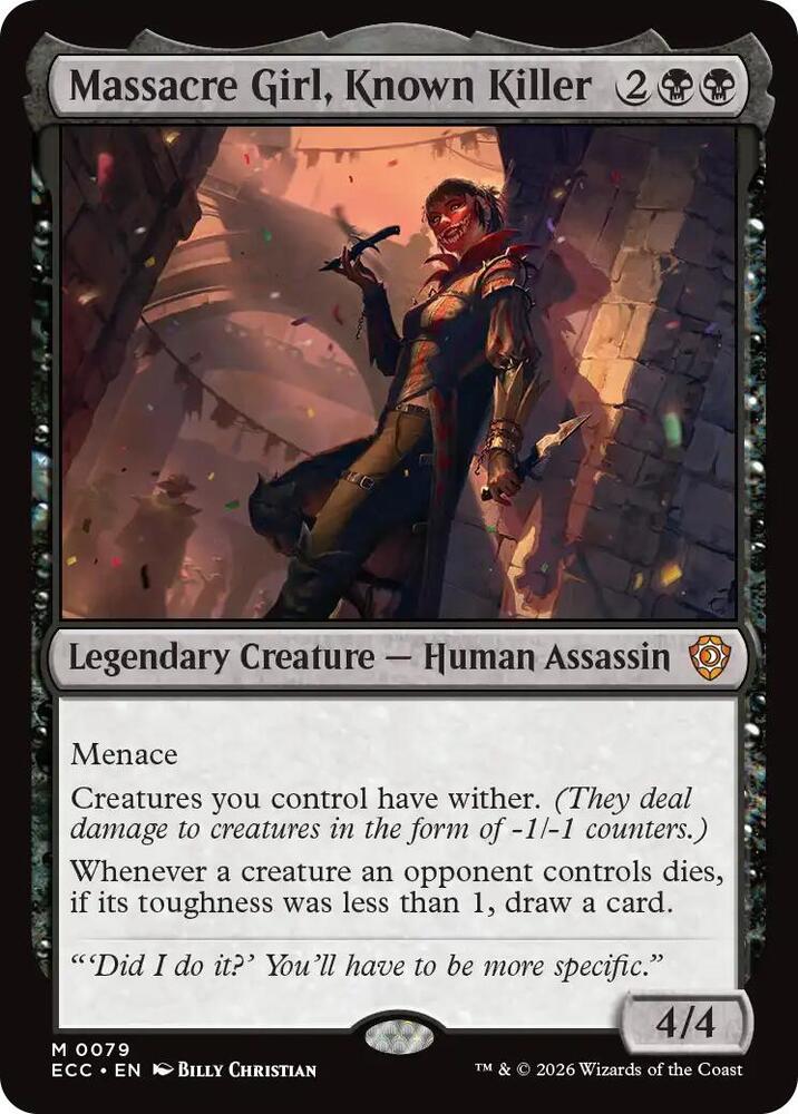 Massacre Girl, Known Killer (79) [Lorwyn Eclipsed Commander]