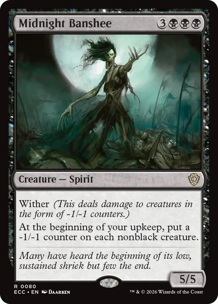 Midnight Banshee (80) [Lorwyn Eclipsed Commander]