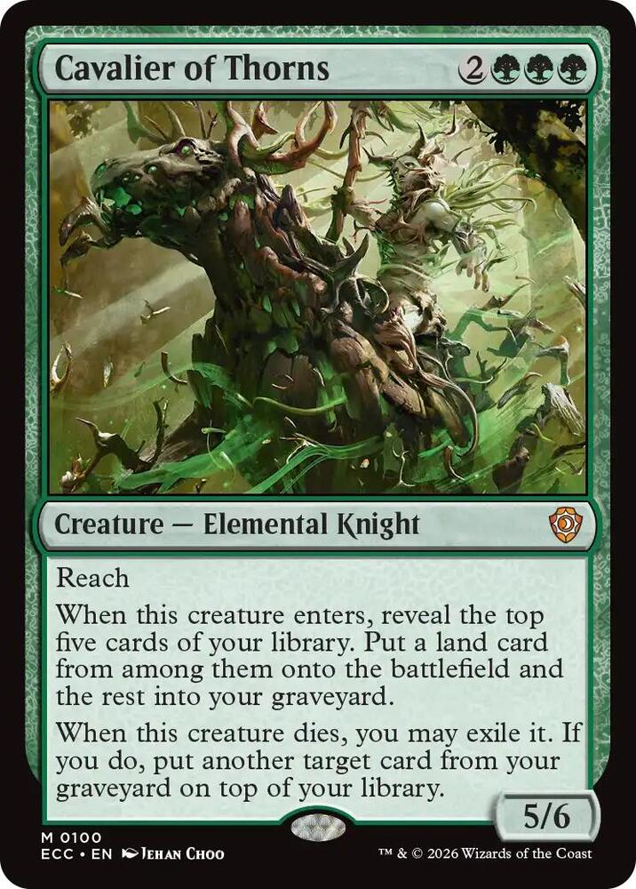 Cavalier of Thorns (100) [Lorwyn Eclipsed Commander]
