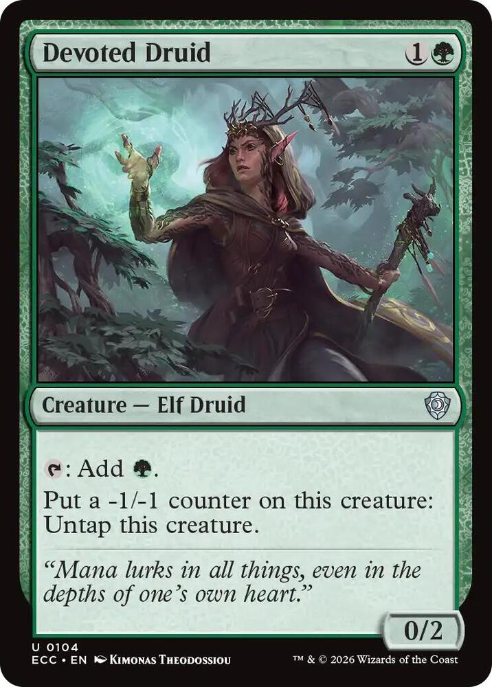 Devoted Druid (104) [Lorwyn Eclipsed Commander]