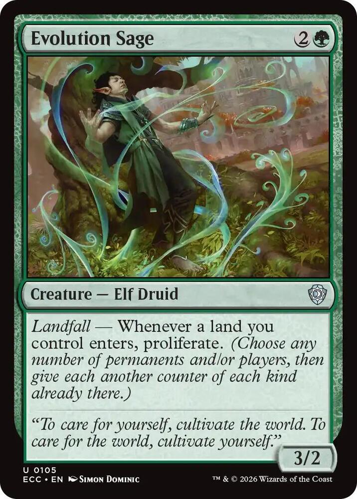 Evolution Sage (105) [Lorwyn Eclipsed Commander]