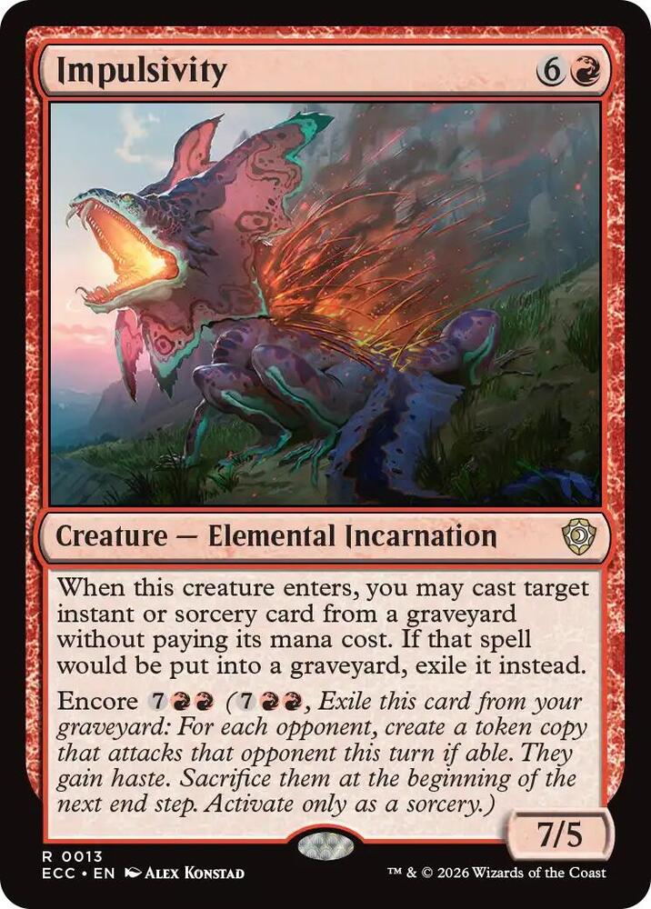 Impulsivity (13) [Lorwyn Eclipsed Commander]
