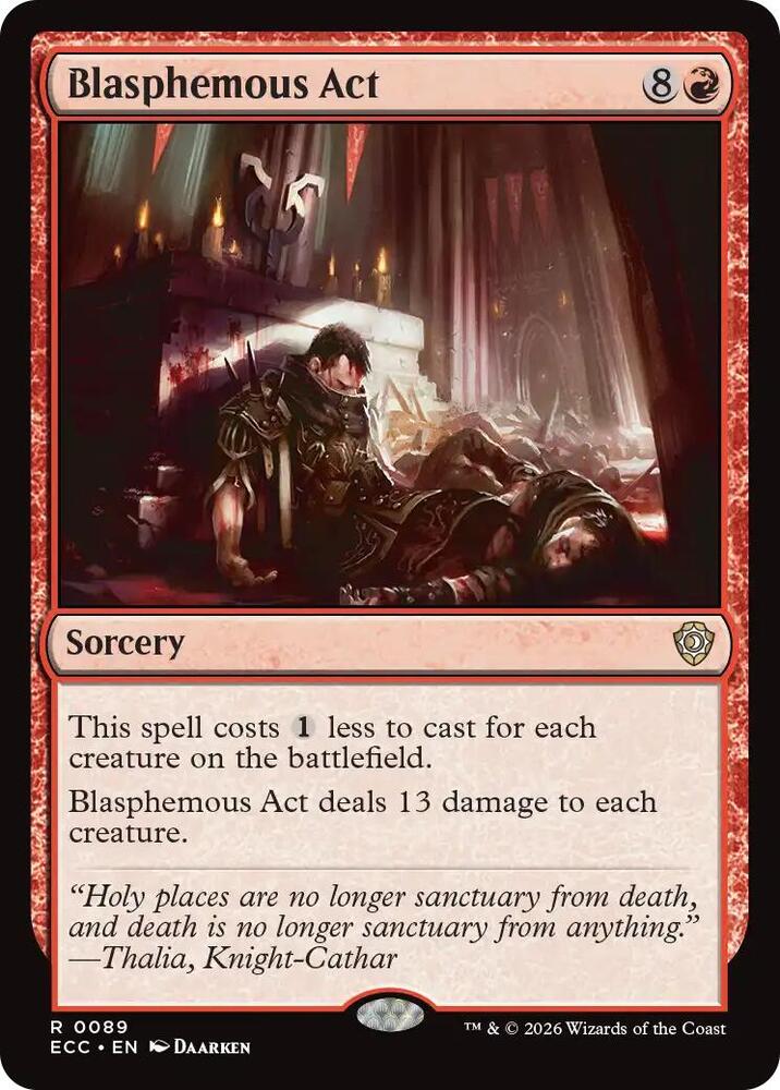 Blasphemous Act (89) [Lorwyn Eclipsed Commander]