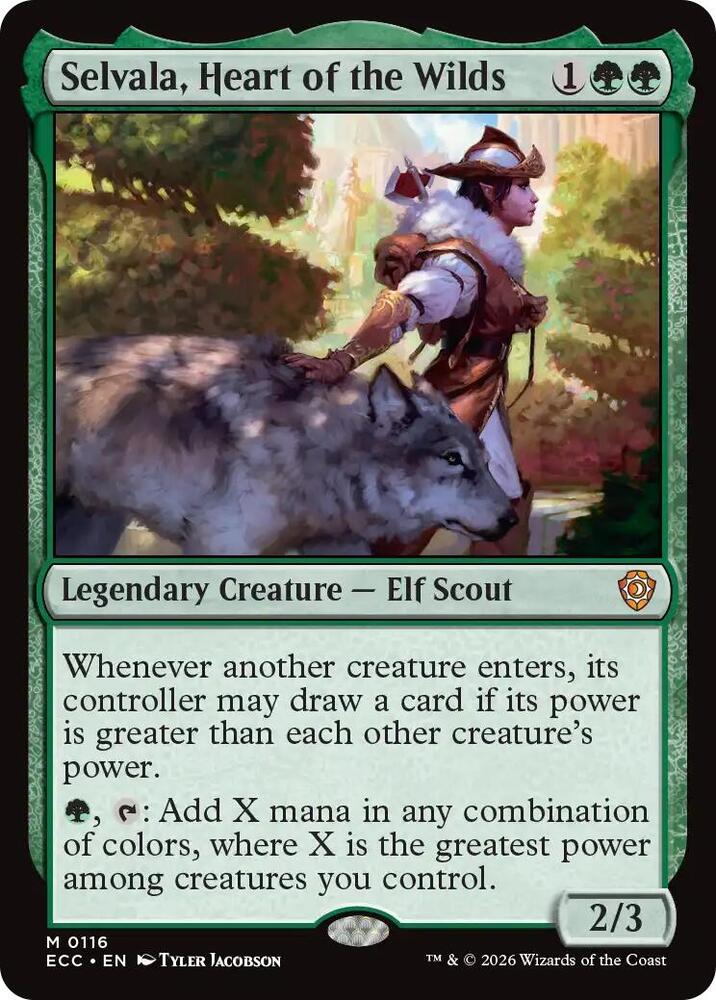 Selvala, Heart of the Wilds (116) [Lorwyn Eclipsed Commander]