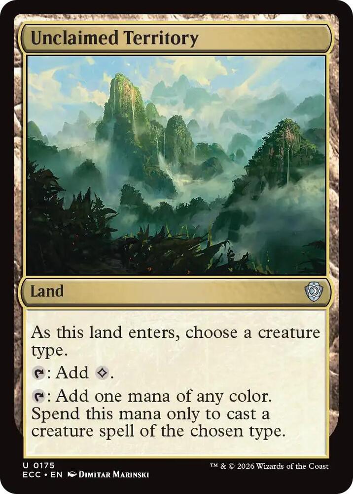 Unclaimed Territory (175) [Lorwyn Eclipsed Commander]