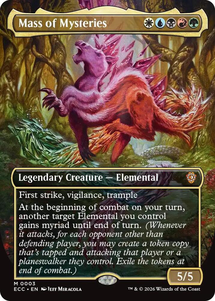 Mass of Mysteries (Borderless) (3) [Lorwyn Eclipsed Commander]