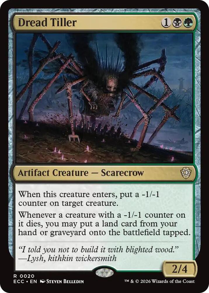 Dread Tiller (20) [Lorwyn Eclipsed Commander]