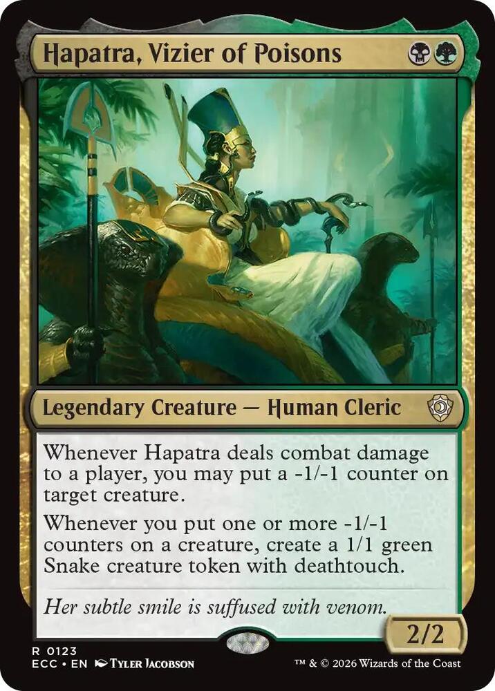 Hapatra, Vizier of Poisons (123) [Lorwyn Eclipsed Commander]