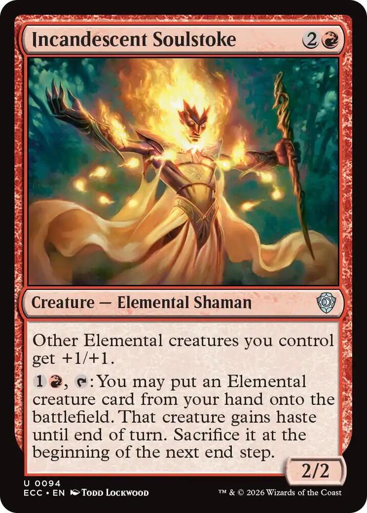 Incandescent Soulstoke (94) [Lorwyn Eclipsed Commander]