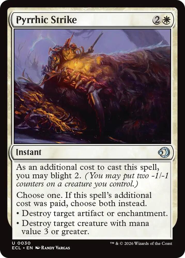 Pyrrhic Strike (30) [Lorwyn Eclipsed]