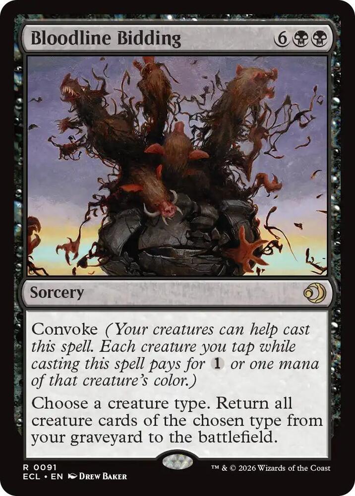 Bloodline Bidding (91) [Lorwyn Eclipsed]