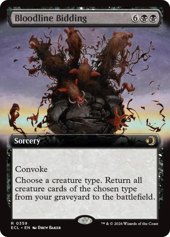 Bloodline Bidding (Extended Art) (359) [Lorwyn Eclipsed]
