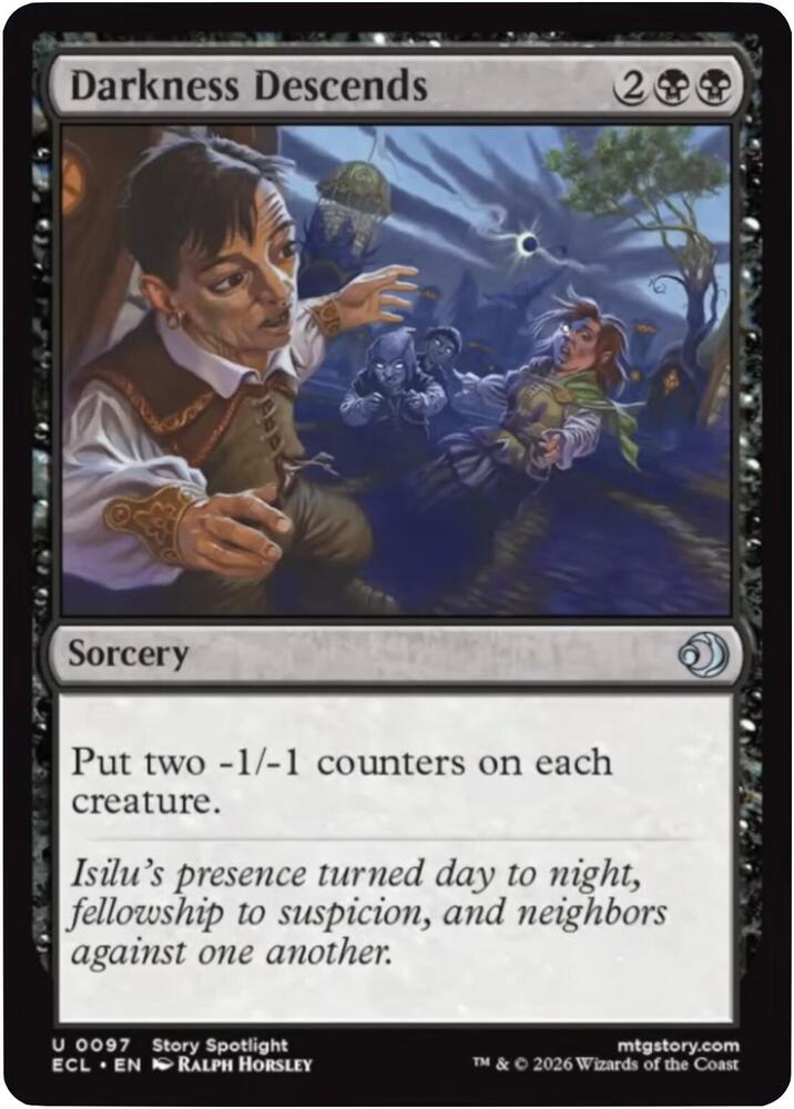 Darkness Descends (97) [Lorwyn Eclipsed]