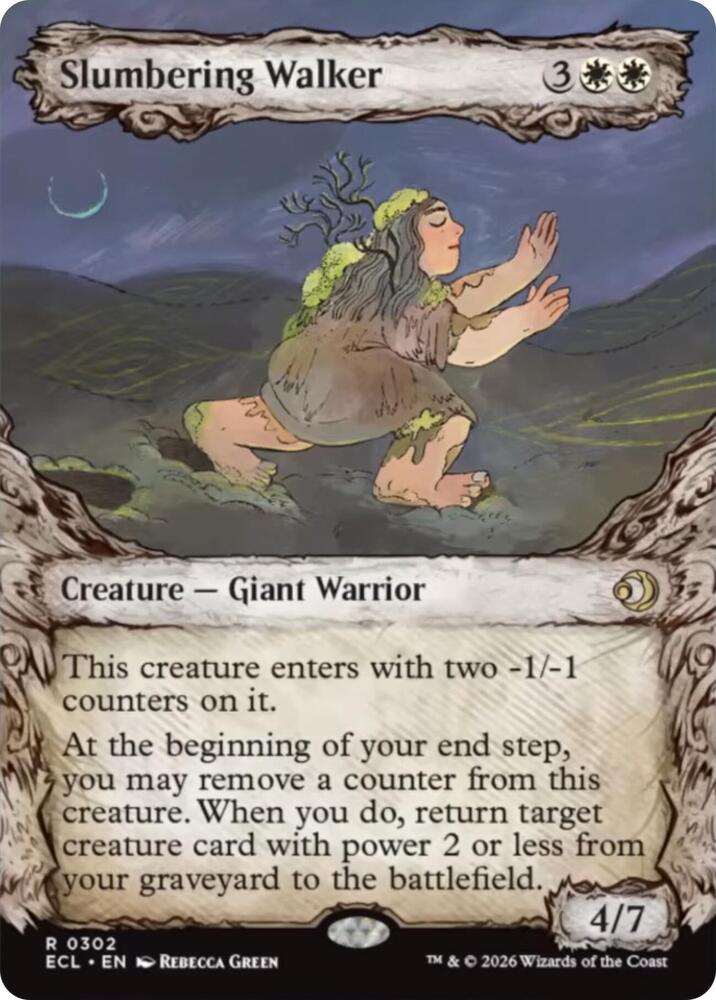 Slumbering Walker (Showcase) (302) [Lorwyn Eclipsed]