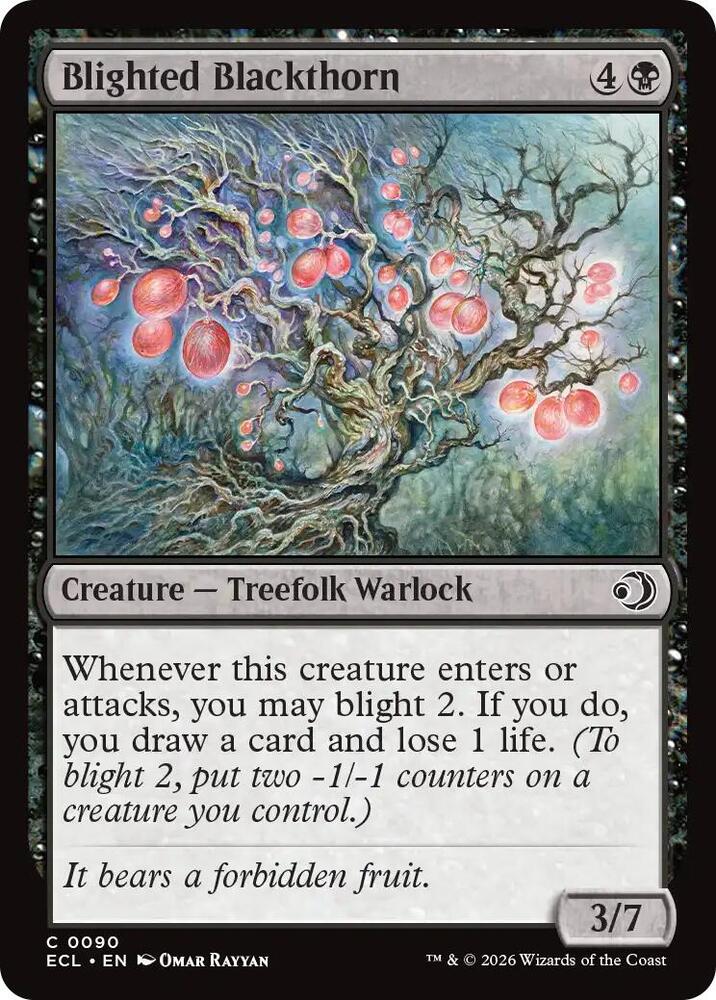 Blighted Blackthorn (90) [Lorwyn Eclipsed]
