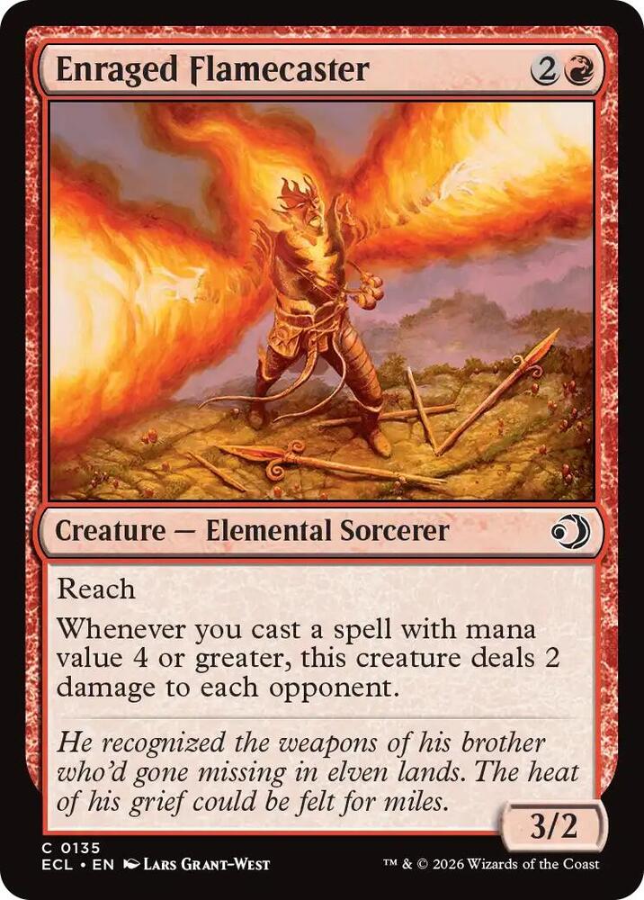 Enraged Flamecaster (135) [Lorwyn Eclipsed]