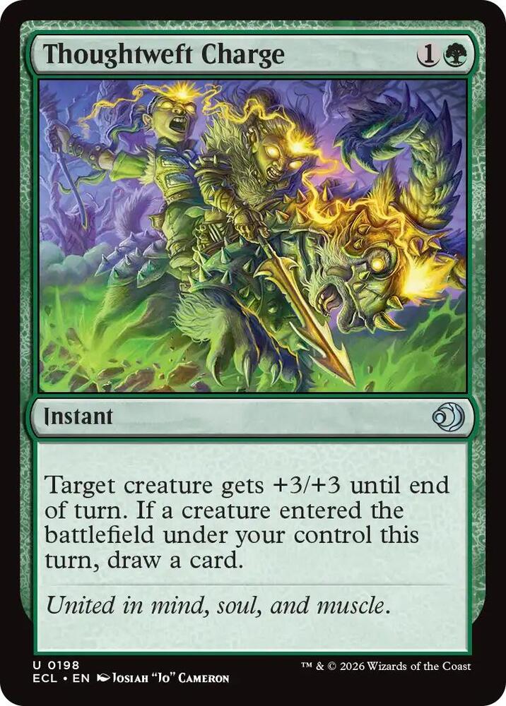 Thoughtweft Charge (198) [Lorwyn Eclipsed]