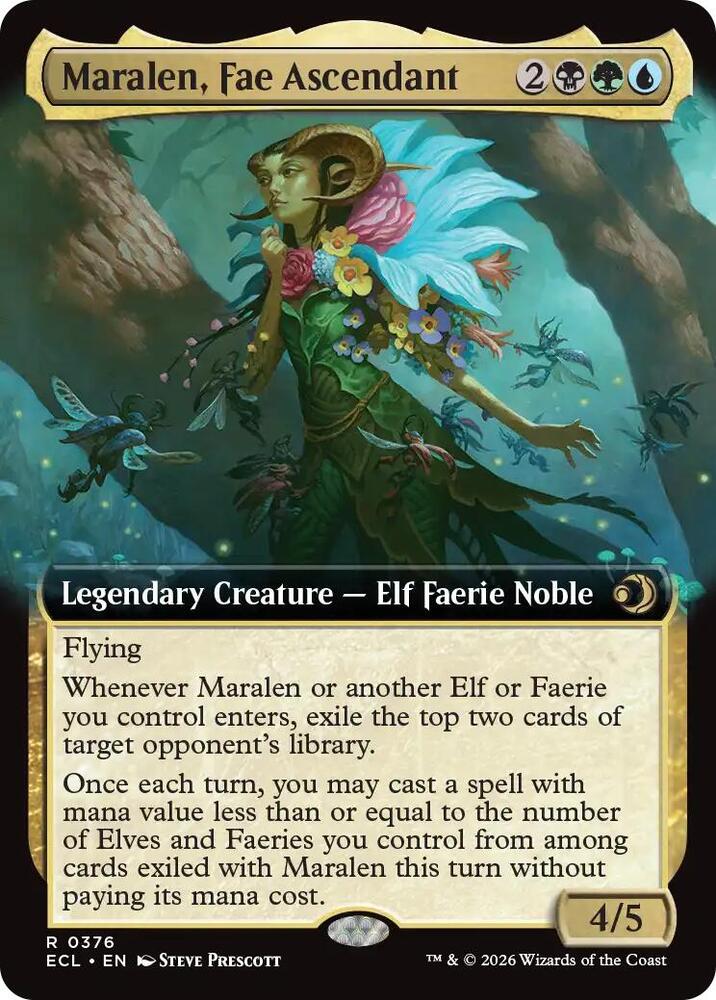 Maralen, Fae Ascendant (Extended Art) (376) [Lorwyn Eclipsed]