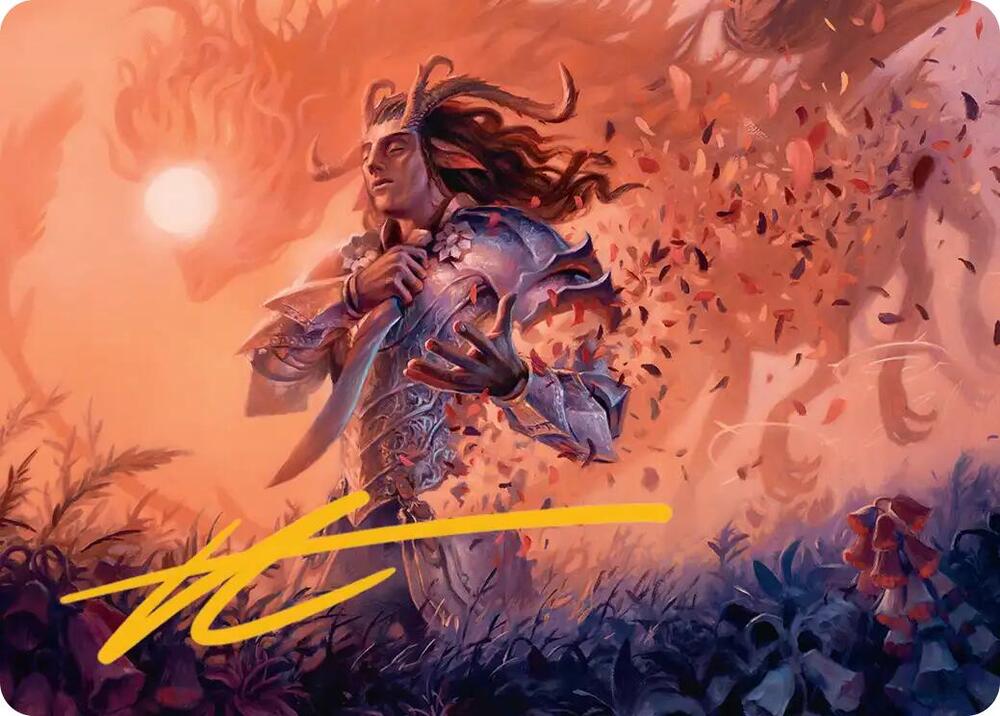 Rhys, the Evermore Art Card (Gold-Stamped Signature) (4) [Lorwyn Eclipsed Art Series]