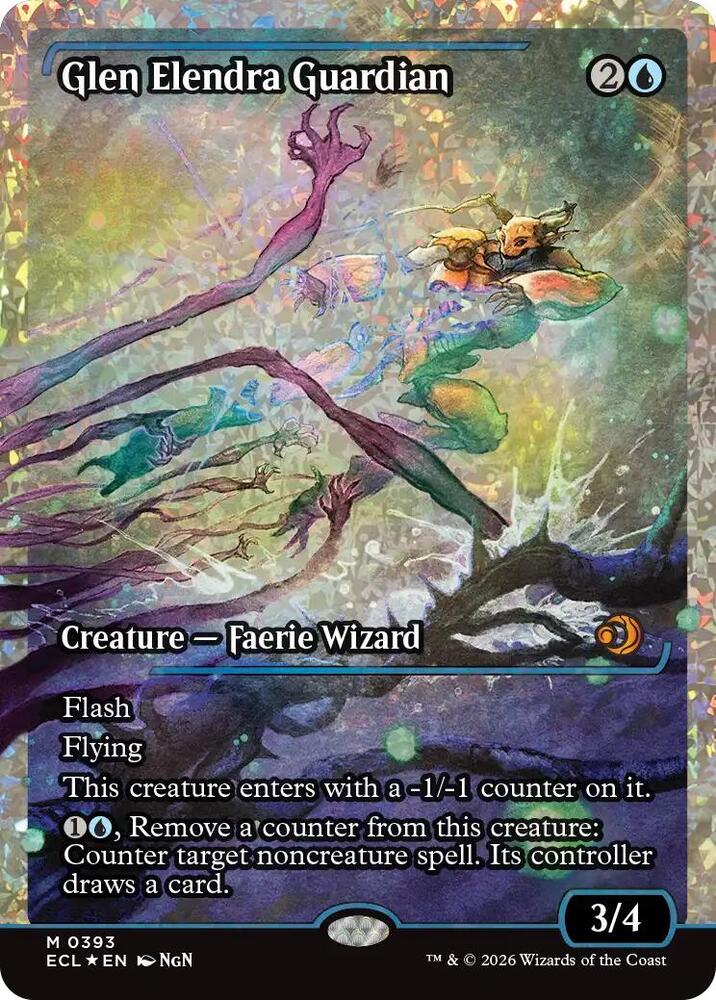 Glen Elendra Guardian (0393) (Showcase) (Fracture Foil) [Lorwyn Eclipsed]
