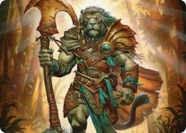 Ajani, Outland Chaperone Art Card (28) [Lorwyn Eclipsed Art Series]