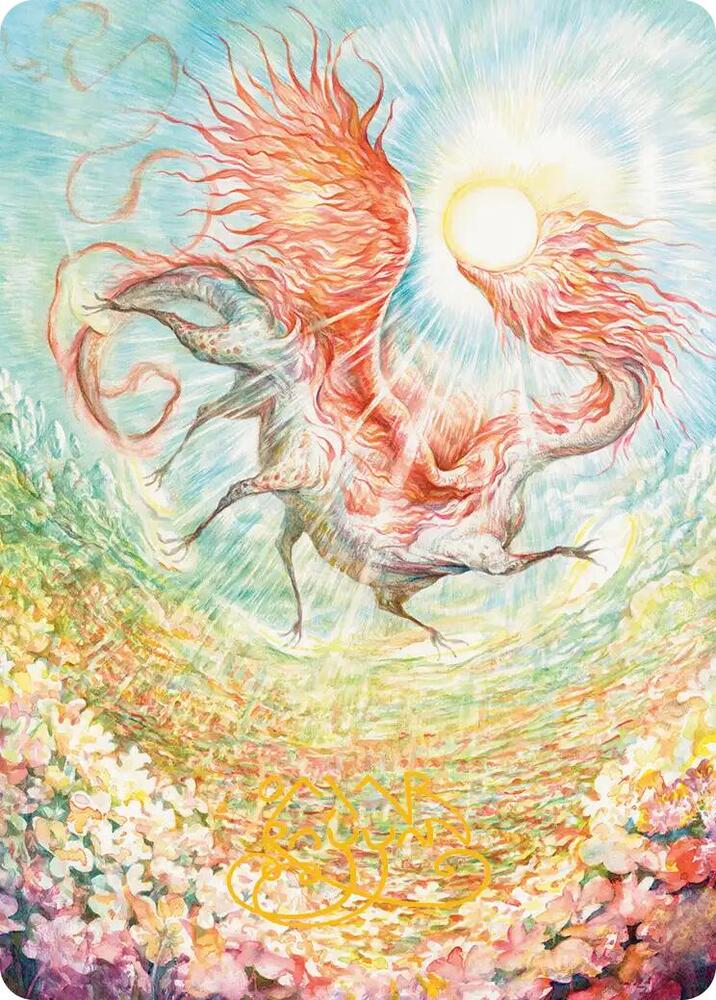 Eirdu, Carrier of Dawn Art Card (Gold-Stamped Signature) (30) [Lorwyn Eclipsed Art Series]