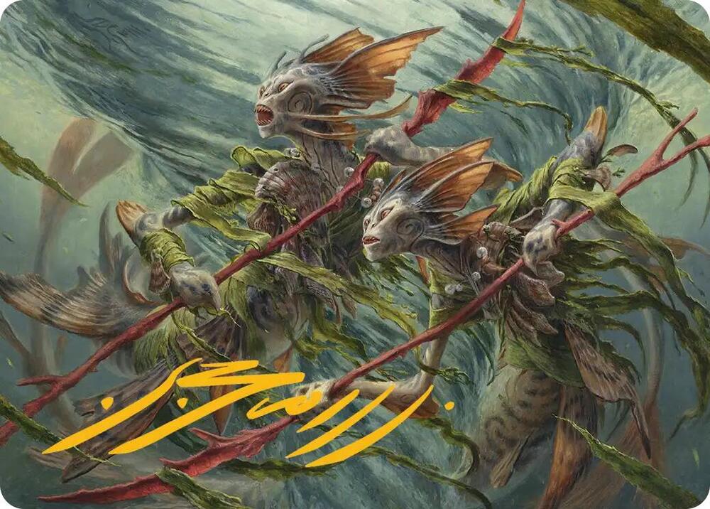 Champions of the Shoal Art Card (Gold-Stamped Signature) (6) [Lorwyn Eclipsed Art Series]