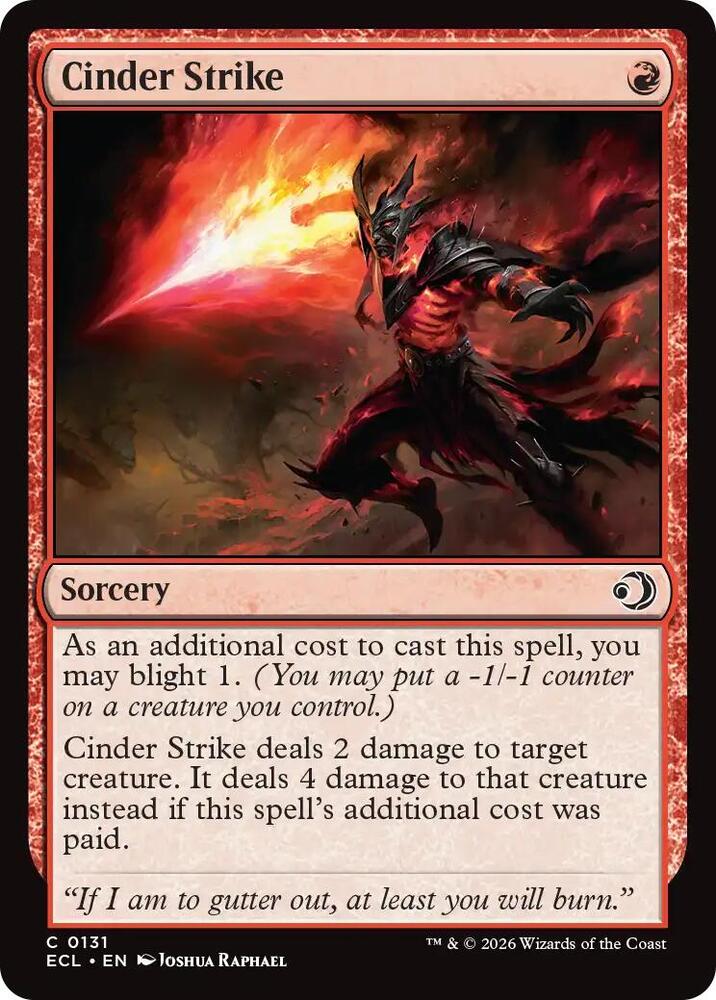 Cinder Strike (131) [Lorwyn Eclipsed]