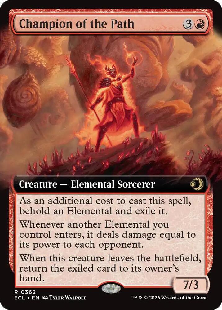 Champion of the Path (Extended Art) (362) [Lorwyn Eclipsed]