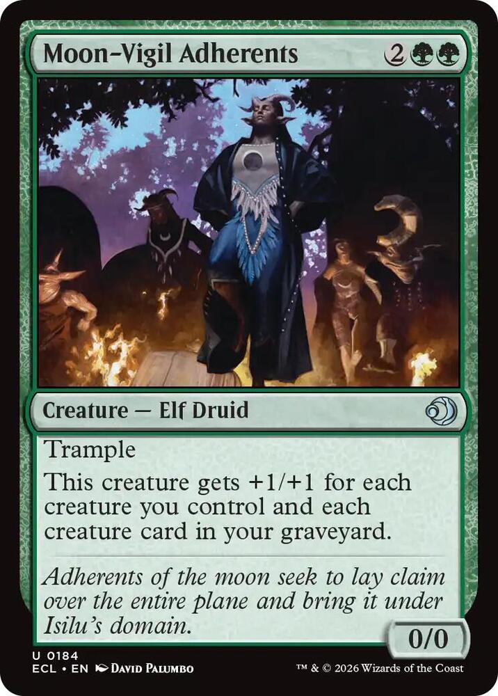 Moon-Vigil Adherents (184) [Lorwyn Eclipsed]