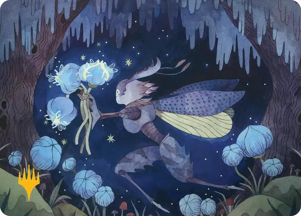 Bitterbloom Bearer Art Card (Gold-Stamped Planeswalker Symbol) (38) [Lorwyn Eclipsed Art Series]