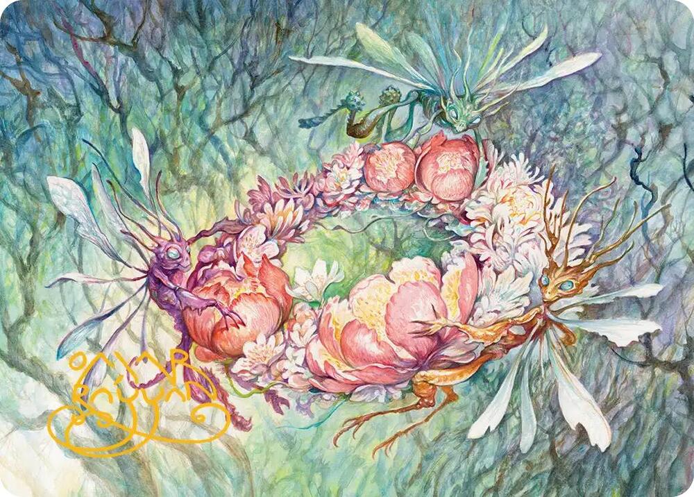 Grave Venerations Art Card (Gold-Stamped Signature) (46) [Lorwyn Eclipsed Art Series]