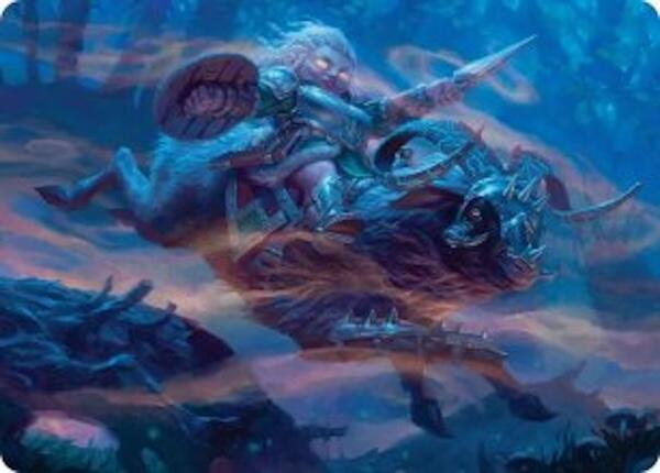 Bristlebane Outrider Art Card (18) [Lorwyn Eclipsed Art Series]
