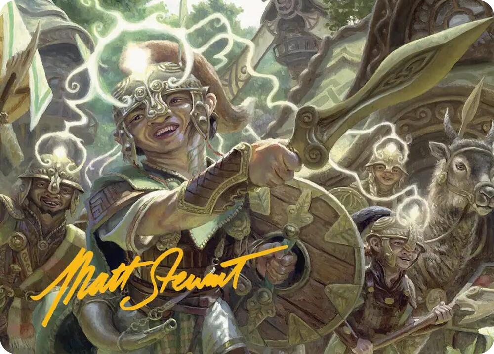 Thoughtweft Lieutenant Art Card (Gold-Stamped Signature) (26) [Lorwyn Eclipsed Art Series]